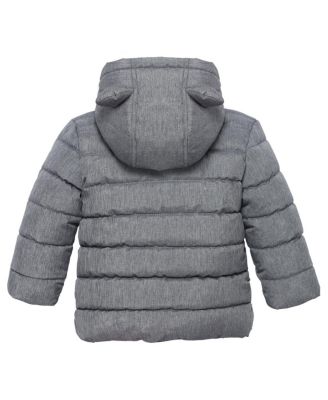 Baby Boys Fleece Hooded Puffer Jacket