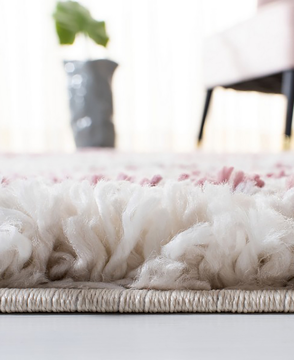 Safavieh Fontana Shag FNT842B 3'x5' Area Rug -Pink