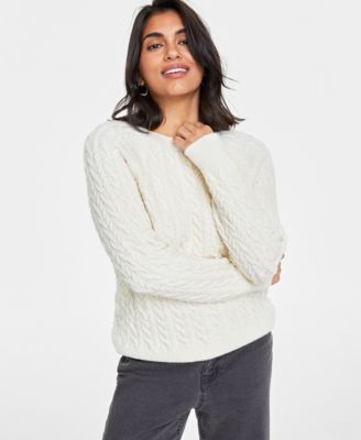 On 34th - Women's Cozy Cable-Knit Crewneck Sweater