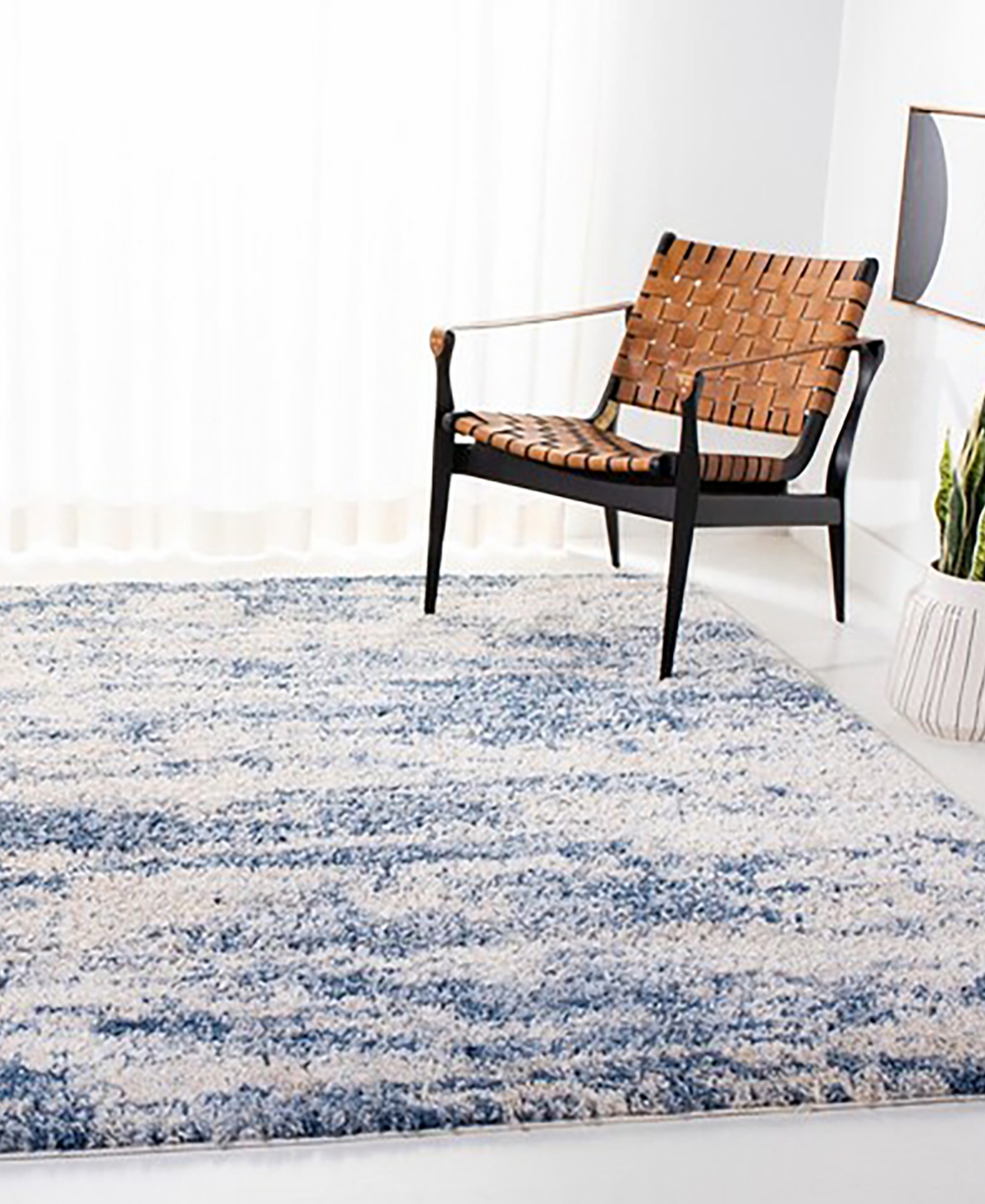 Safavieh Berber Shag 100 BER219B 5'3