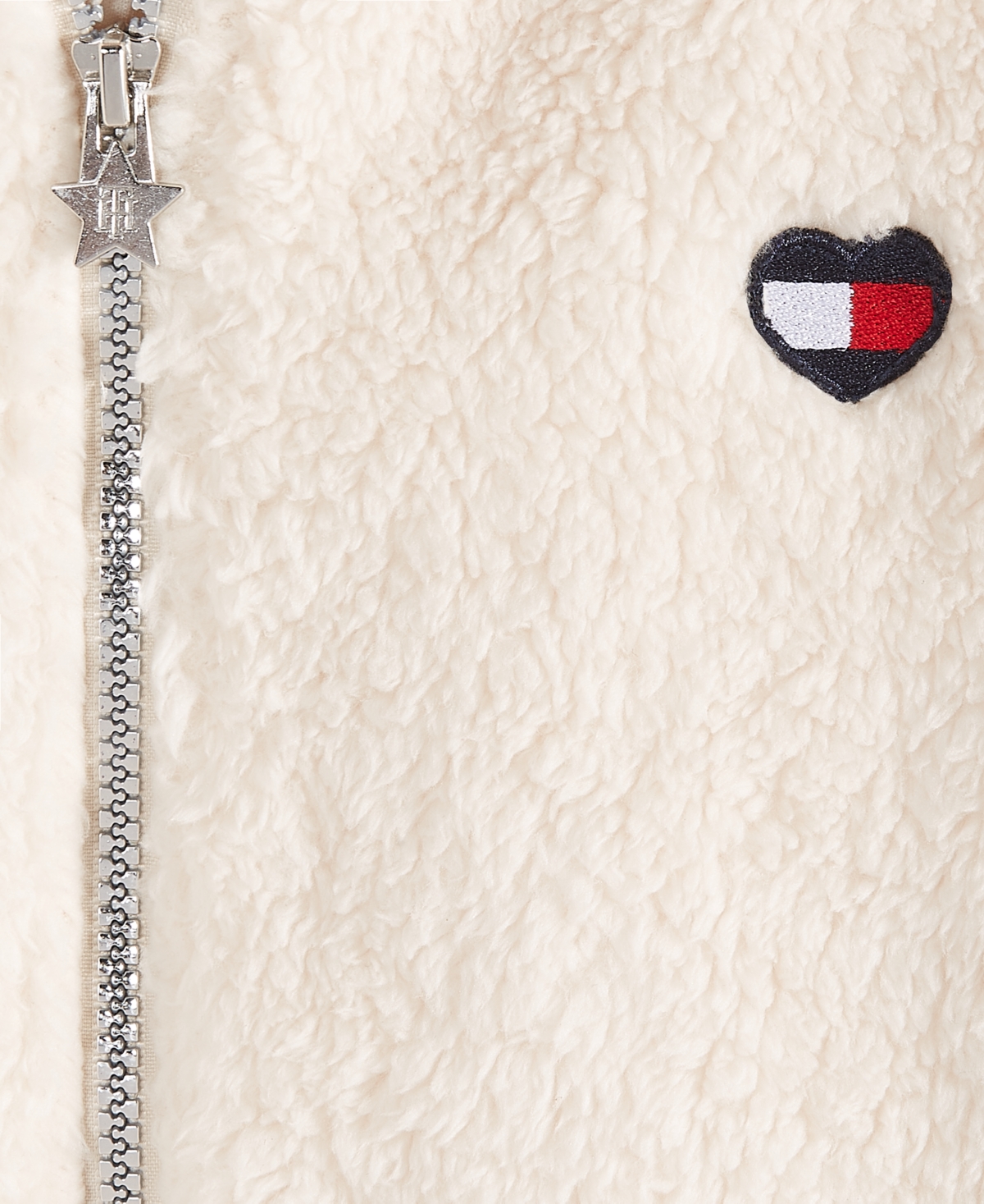 Tommy Hilfiger Big Girls Minky Zip Front Hoodie
