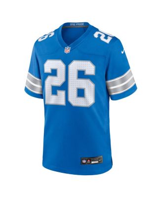 Men's Jahmyr Gibbs Blue Detroit Lions Game Jersey