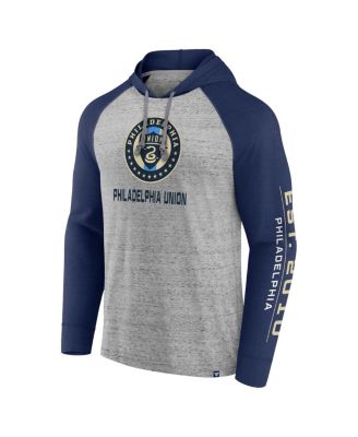 Men's Steel Philadelphia Union Deflection Raglan Pullover Hoodie