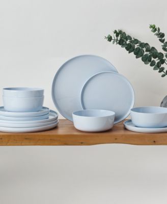 Madison Misty Blue 12 Pc. Dinnerware Set, Service for 4