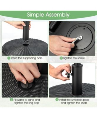 18 Inch Fillable Heavy-Duty Round Umbrella Base Stand