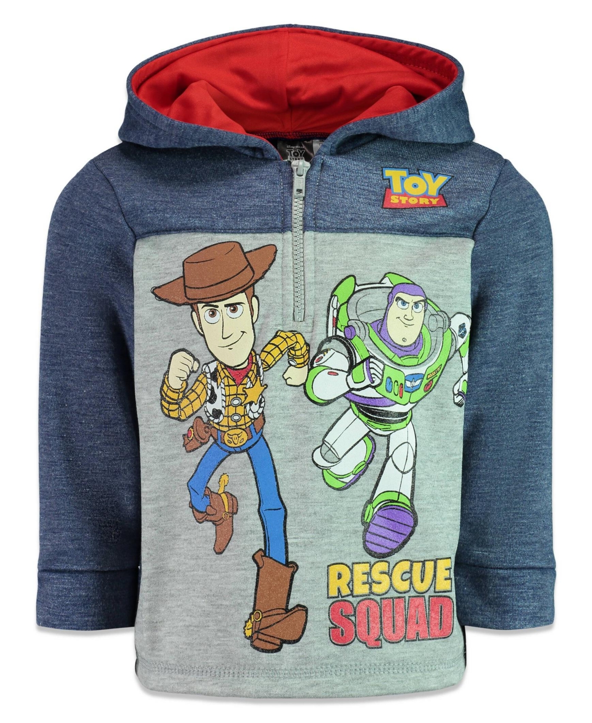 Disney Toddler Boys Fleece Half Zip Hoodie to (12 Months - 18-20)