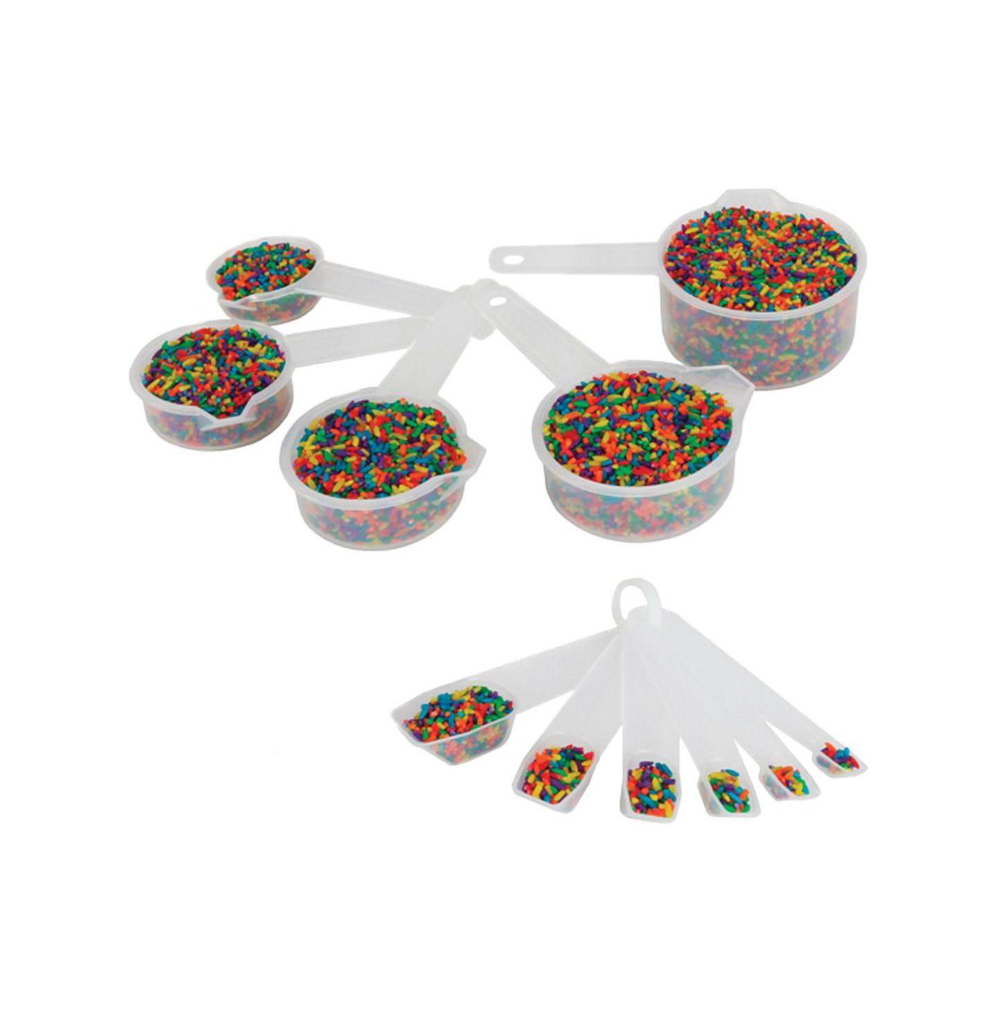 Детские игрушки Kaplan Early Learning Company Classroom Measurement 17-Piece Measuring Cup Set, Ages 5+, цвет: Разноцветный — фото 2