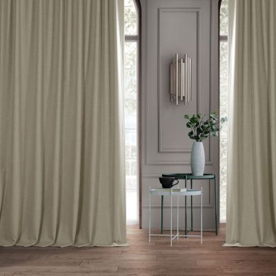 Extra Wide Performance Linen Hotel Blackout Curtain