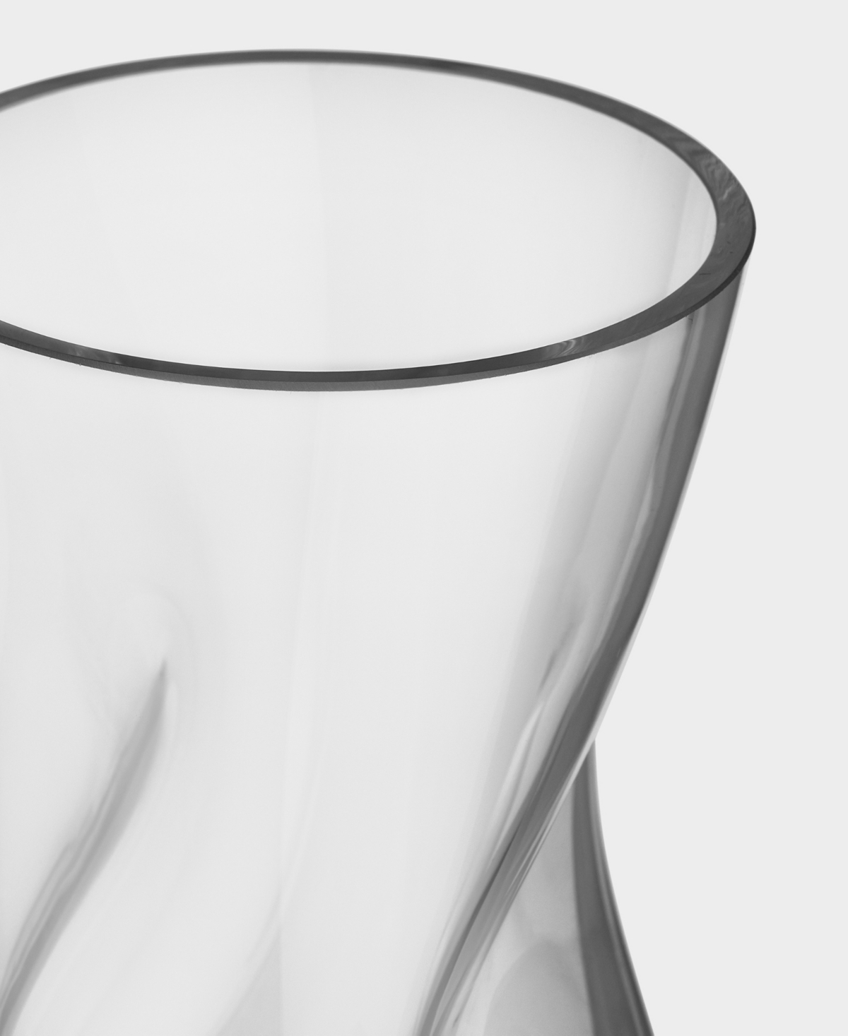 Orrefors Squeeze Small Crystal Vase In Clear