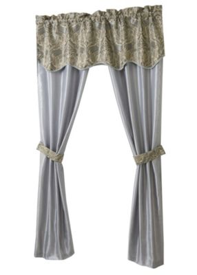 5 Piece Sheer Curtain & Valance Set