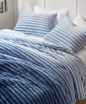 Avril Fluffy Ribbed Plush 3-Pc. Comforter Set, Full/Queen