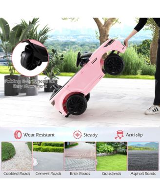 12V Kids Ride On Car Licensed Land Rover Electric Vehicle w/ Remote Control Pink