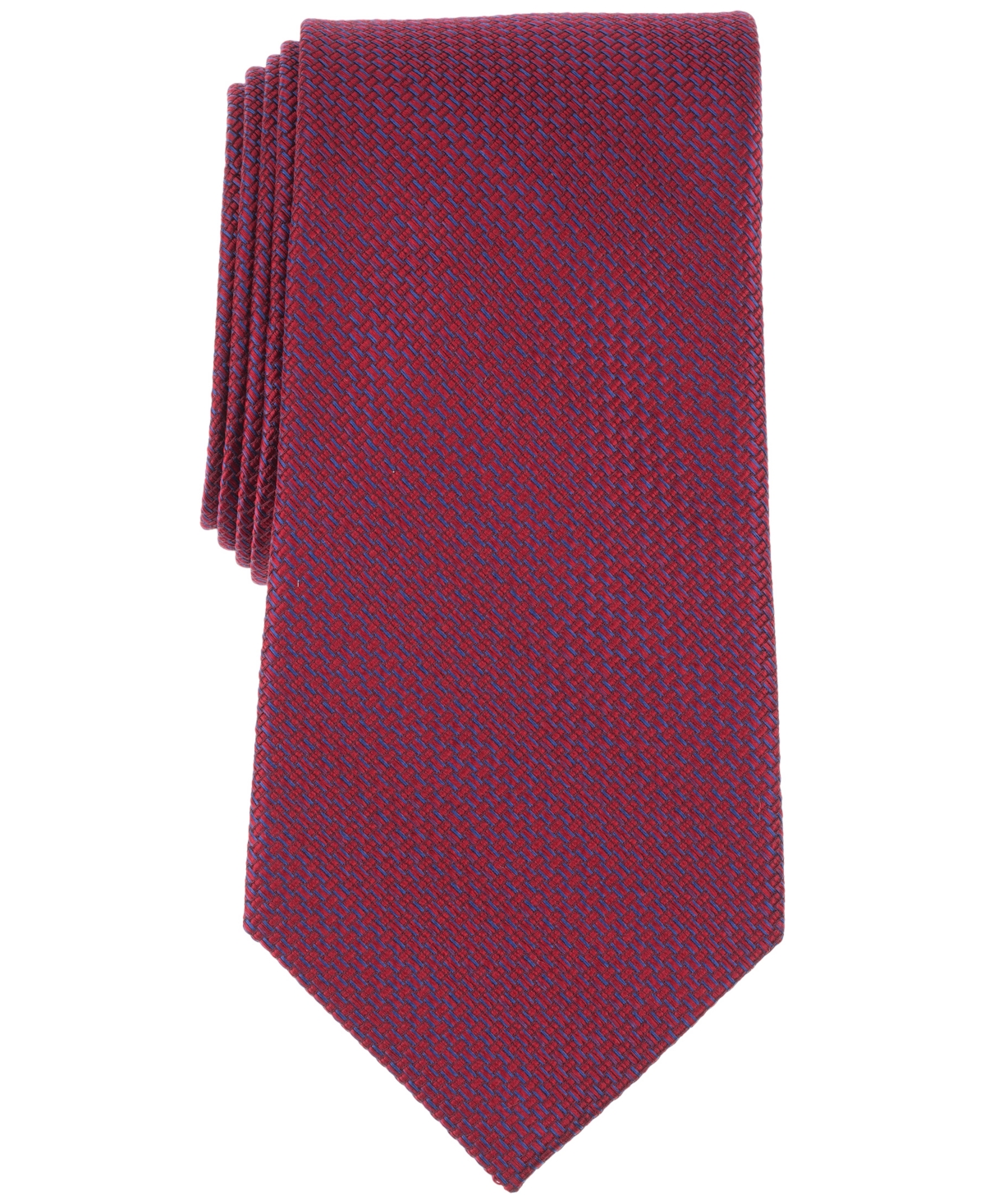 Brooks Brothers B By  Men's Textured Solid Tie In Wine