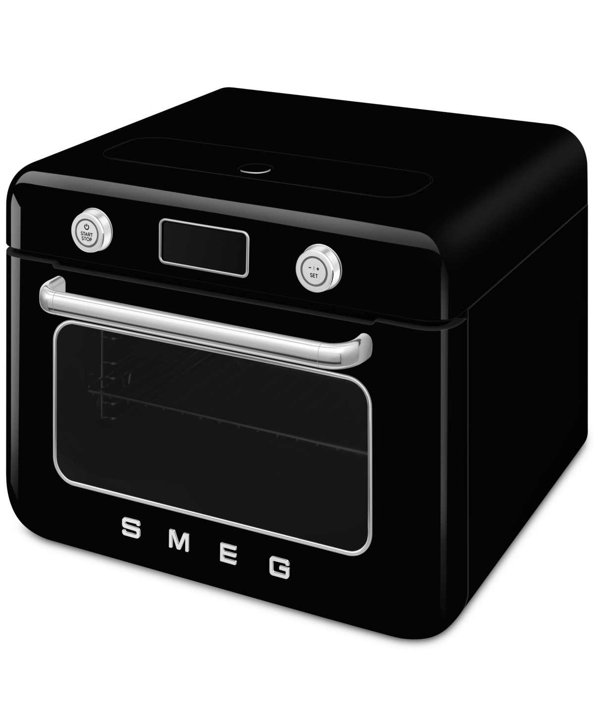 Smeg Retro Combi 10-function Countertop Steam Oven In Black