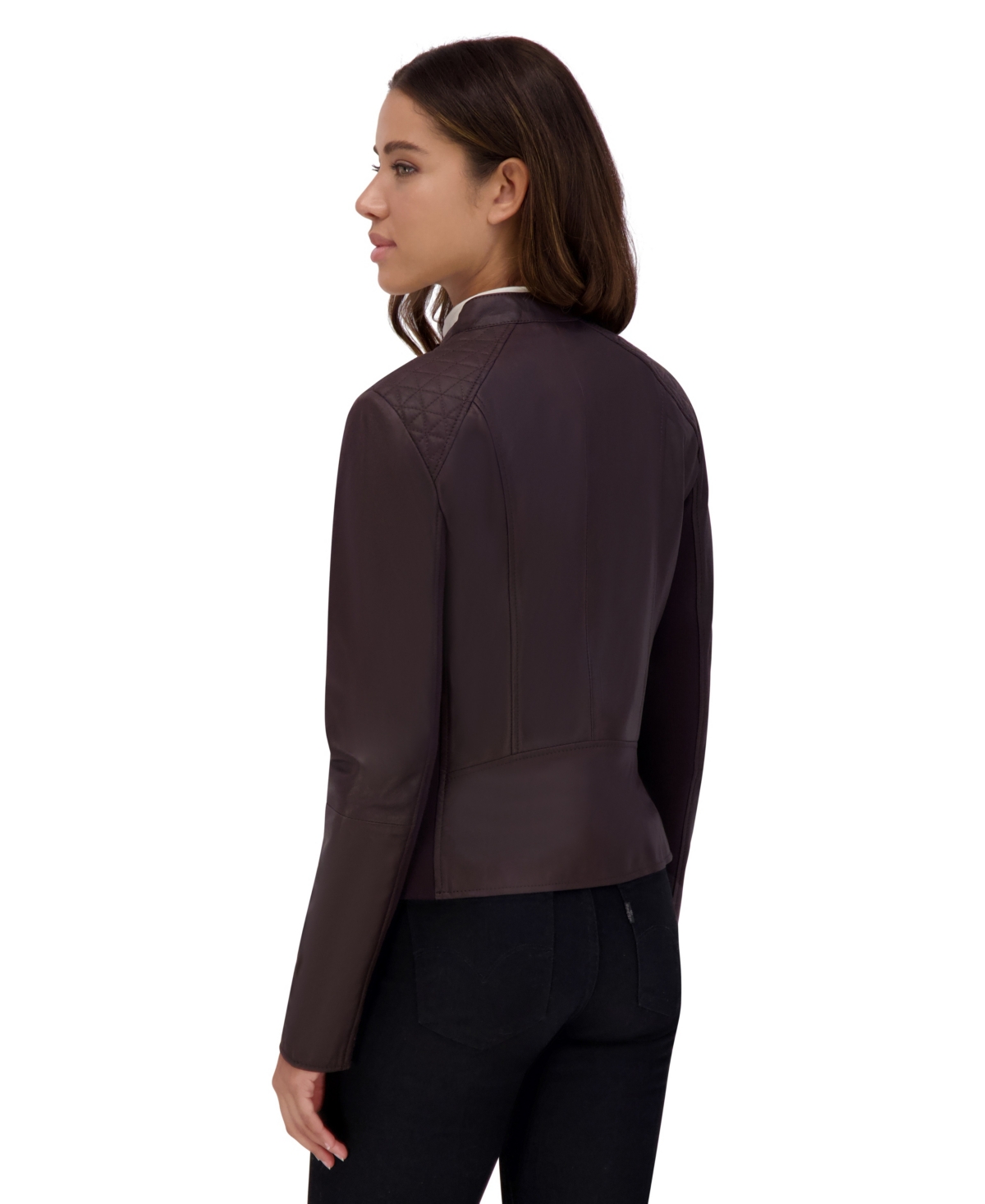 Glenbrook Lightweight Women's Leather Racer Jacket