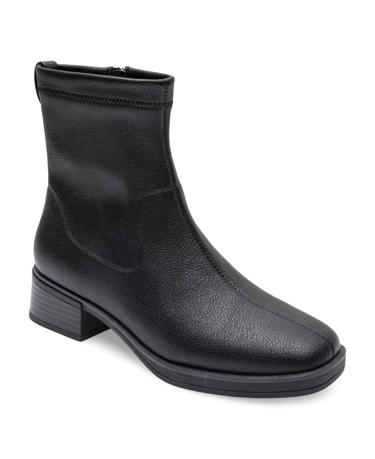 AEROSOLES WOMEN'S DAZZY BLOCK HEEL BOOTIES 