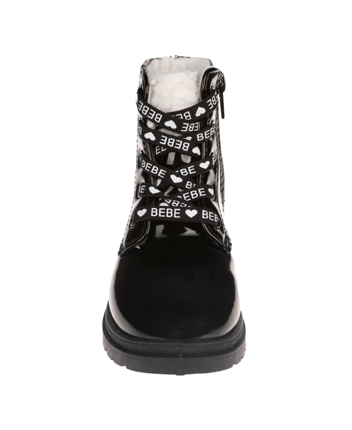 Bebe Toddler Girls Lace Up Heart Rivet Boot