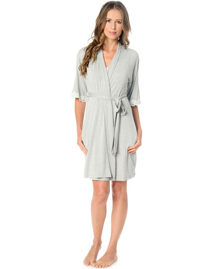 A Pea in the Pod Nursing Nightgown And Robe Set - Macy's