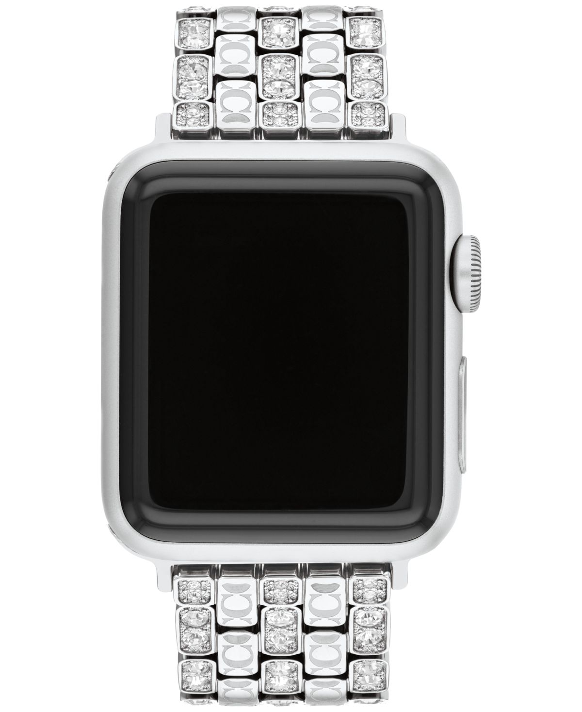 Женский серебристый ремешок Apple Watch из нержавеющей стали с кристаллами длиной 38 мм, 40 мм, 41 мм