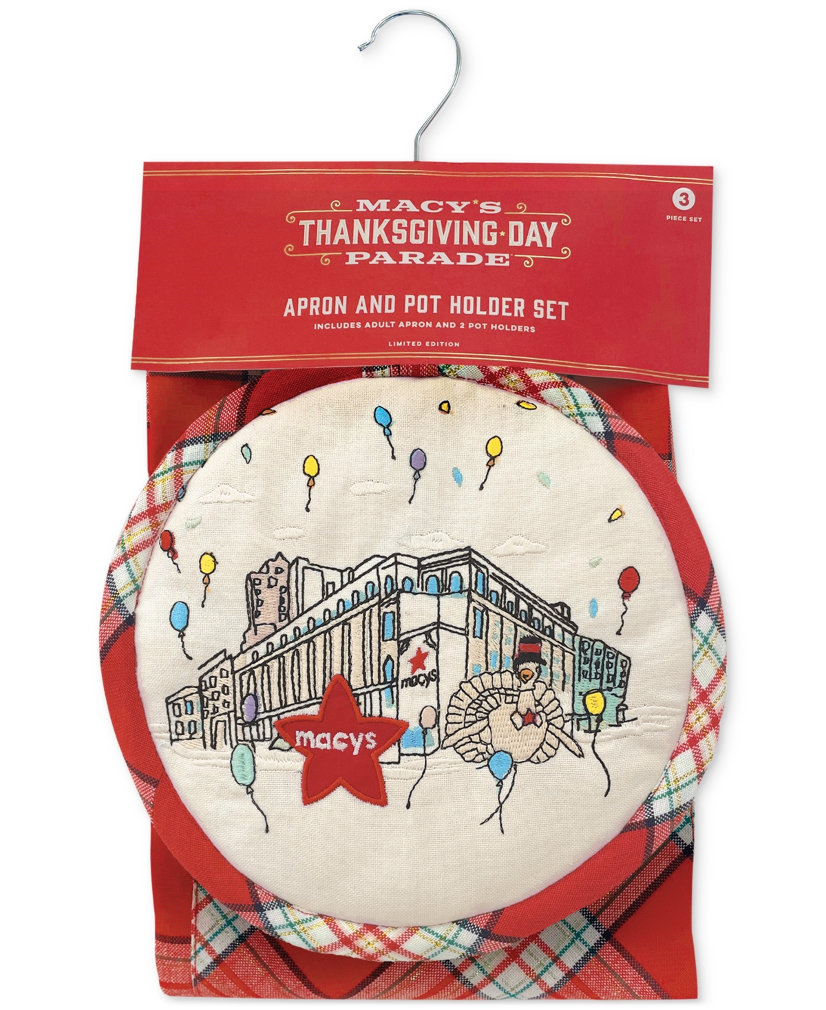 Macy's Thanksgiving Day Parade Apron and Pot Holder Set, Created for Macy's