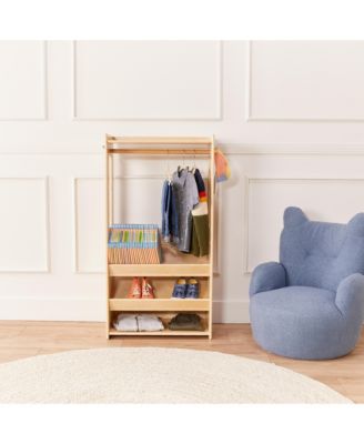 TrendiTot Clothing Rack, Natural, 1