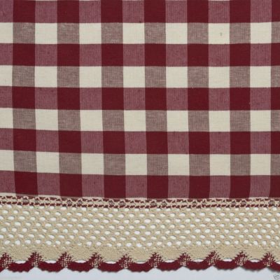 Country Plaid Window Valance Treatment