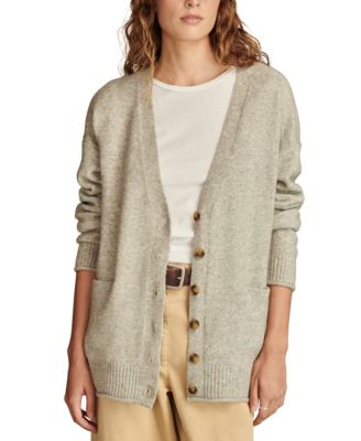 Lucky Brand - Women's Slouchy Button Front Cardigan