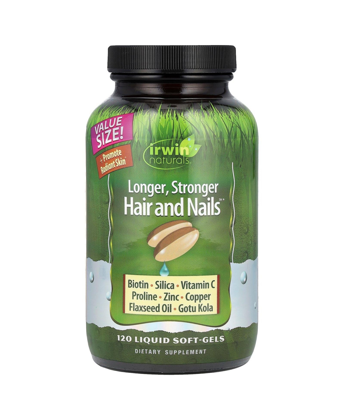 Longer Stronger Hair and Nails - 120 Liquid Soft-Gels
