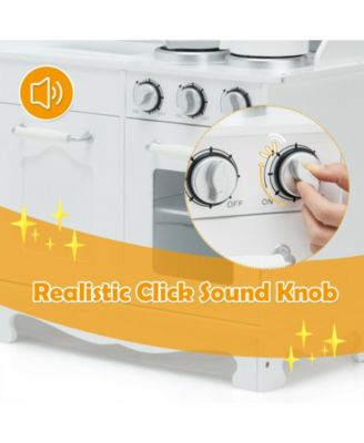 Kitchen Pretend Play Cookware Toys for Kids with Water Dispenser