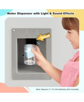 SUGIFT Vintage Play Kitchen Pretend Kids Cooking Playset Toys with Water Dispense