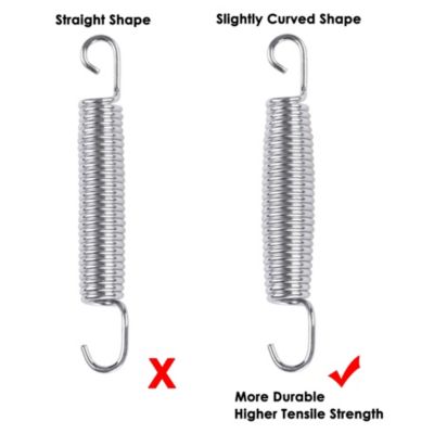 5.5" Trampoline Springs Heavy Duty Replacement Springs Trampoline Accessories Trampoline Parts (Pack of 60)