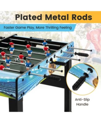 37 Inch Mini Foosball Table with Score Keeper and Removable Legs