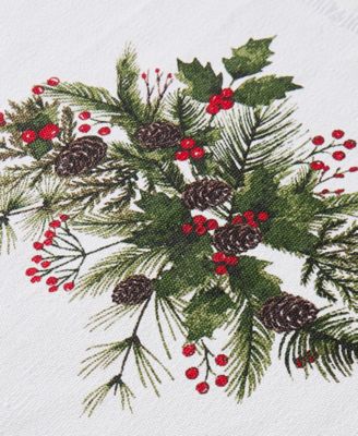 Pine Ivy Polyester 8 Piece Placemats/Napkins Set