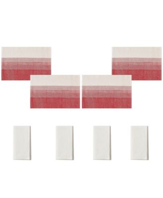 Ombre Ivy Polyester 8 Piece Placemats/Napkins Set