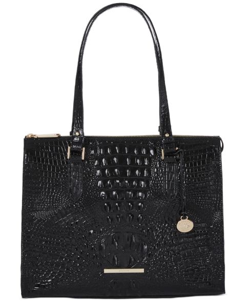 Женская сумка Brahmin Anywhere Melbourne Embossed Medium Leather, цвет: Чёрный