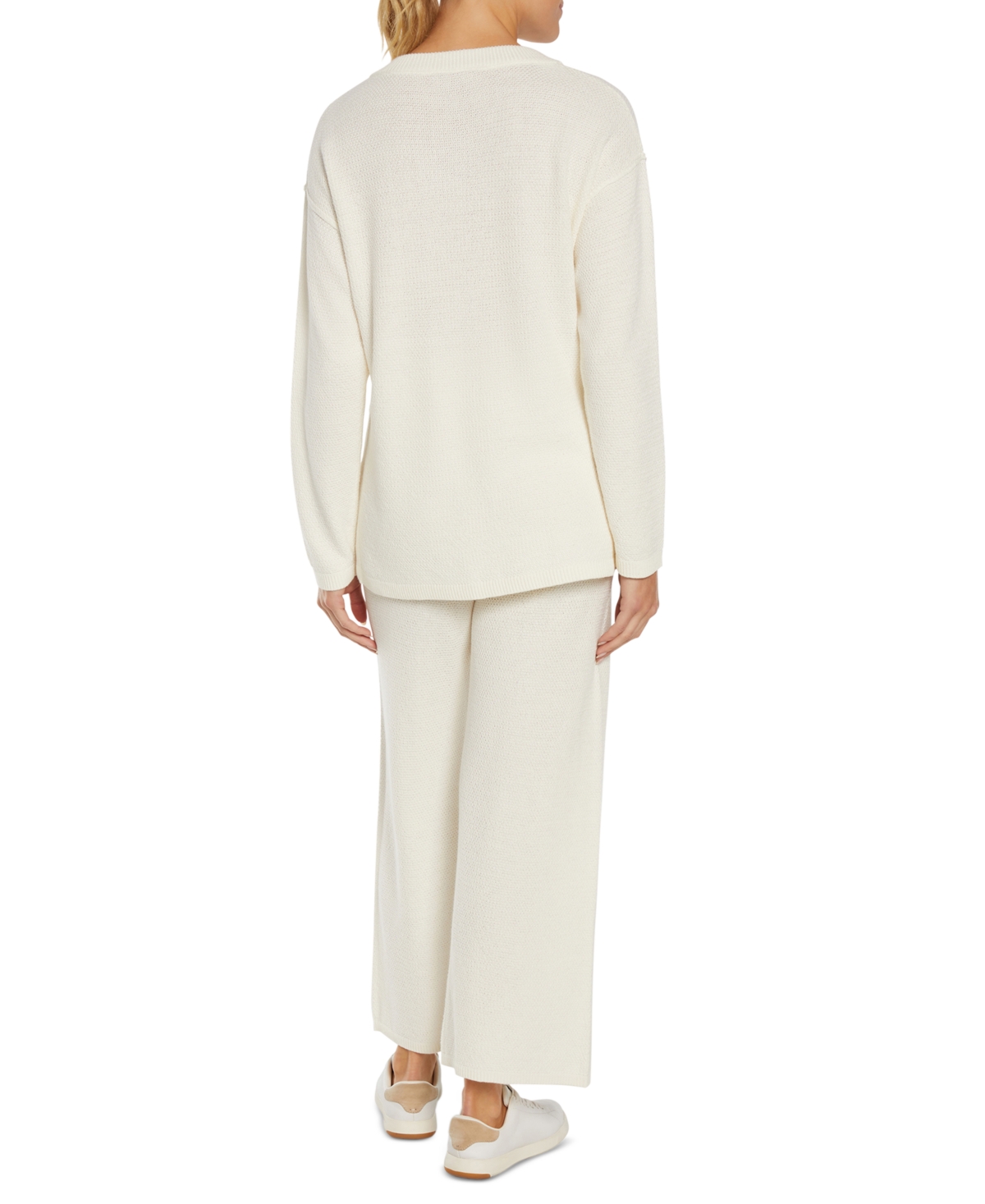 Three Dots Women's Parma Henley Long-Sleeve Top