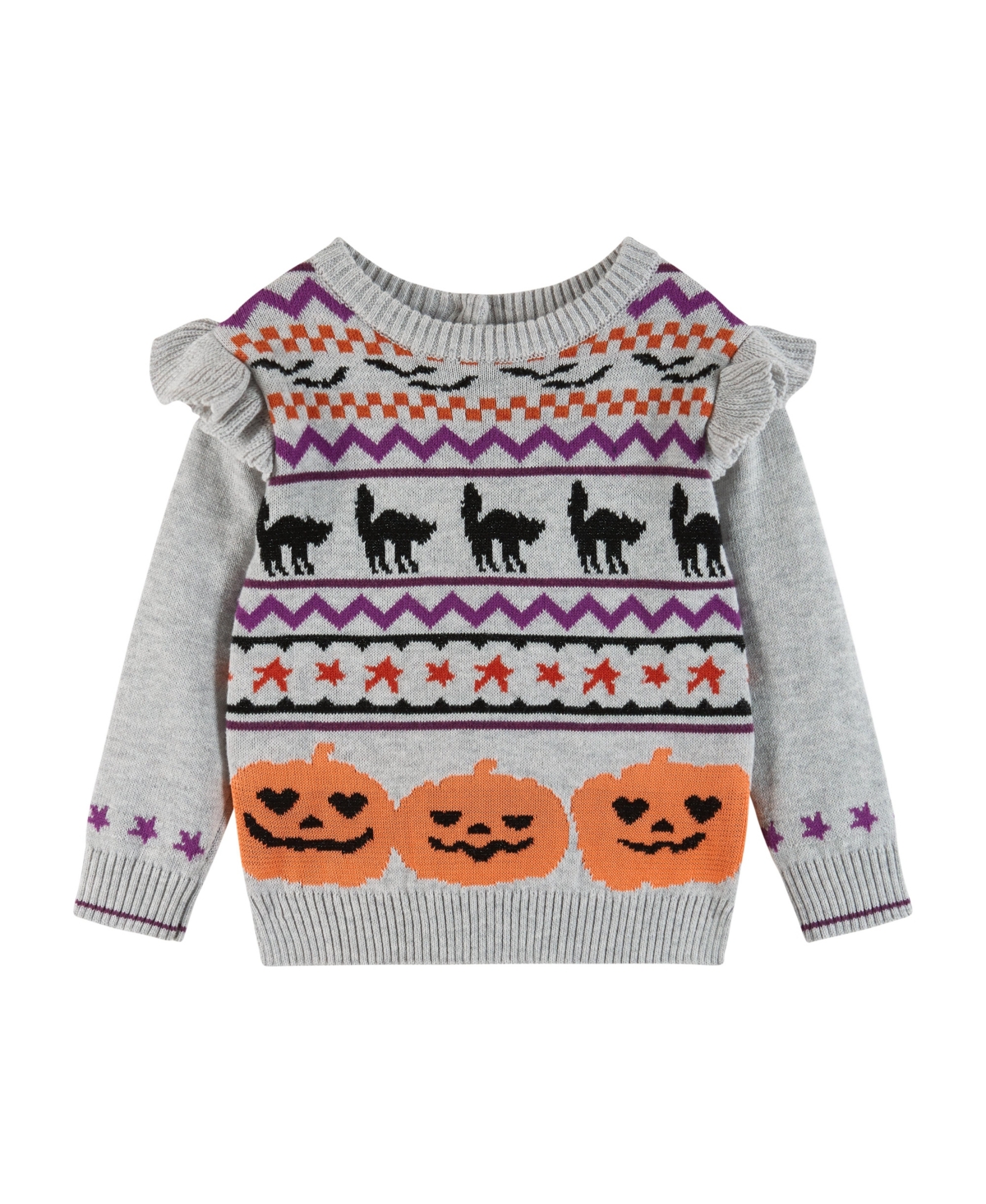 Andy & Evan Baby Girls Halloween Fair Isle Tunic Sweater & Legging Set