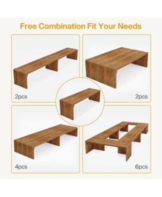 13FT Conference Table, Large Rectangle Conference Room Table, Long Meeting Seminar Table Business Tables for 10-14 People (Two Tables)