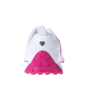 Little and Big Girls Embellished Heart Patch Jogger Sneaker