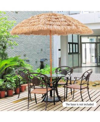8 Feet Patio Thatched Tiki Umbrella Hawaiian Hula Beach Umbrella