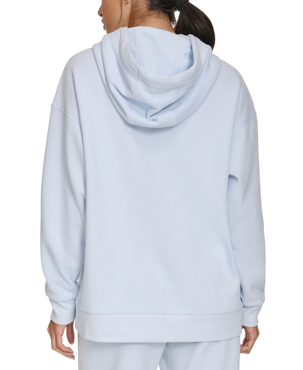 Calvin Klein Women's Eco Fleece Logo Pullover Hoodie