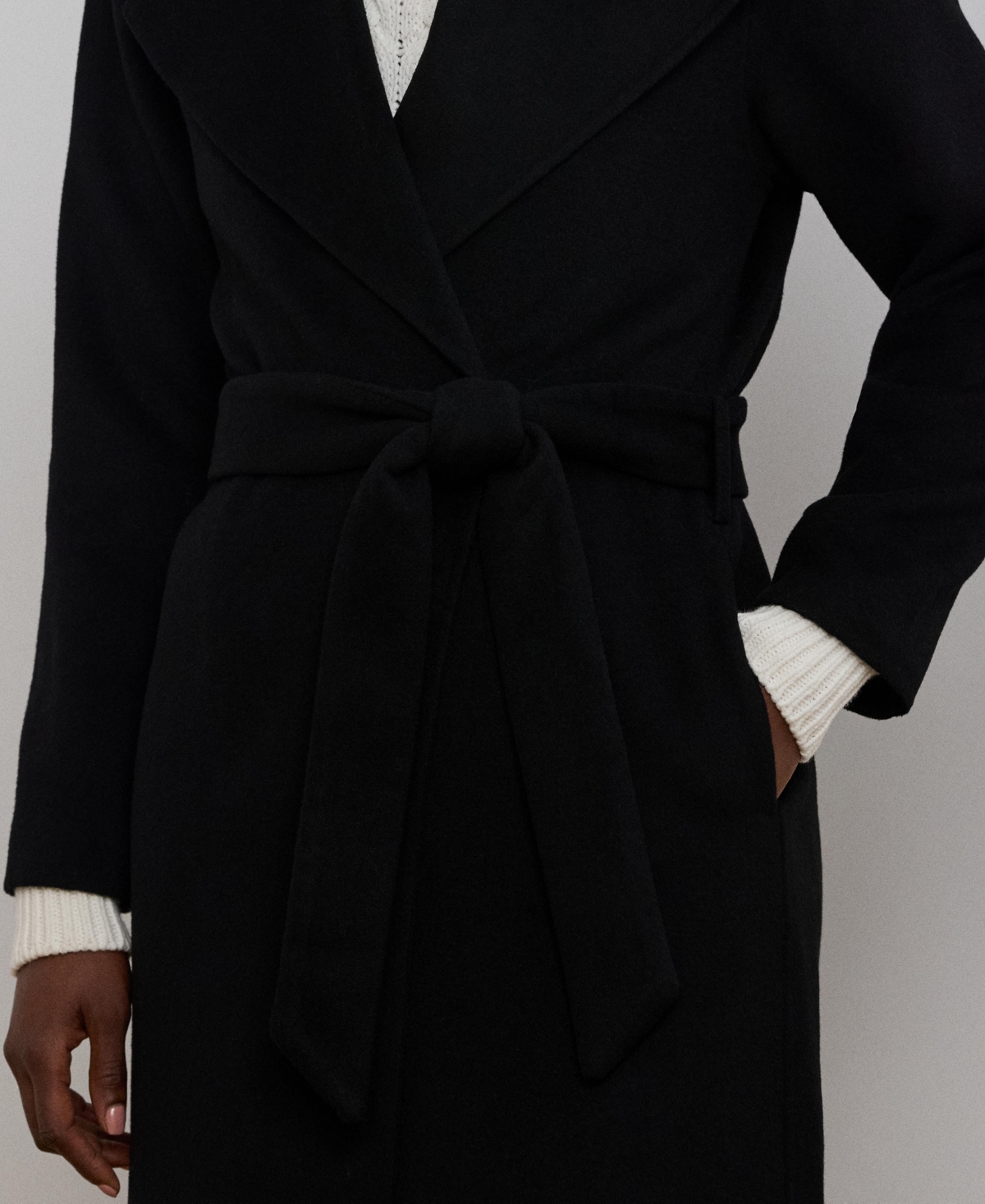 Lauren Ralph Lauren Women's Double-Faced Wool-Blend Wrap Coat