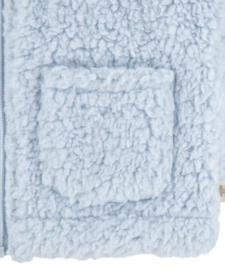 Baby Boys' Sherpa Jacket, Bodysuit and Pants 3-Piece Set