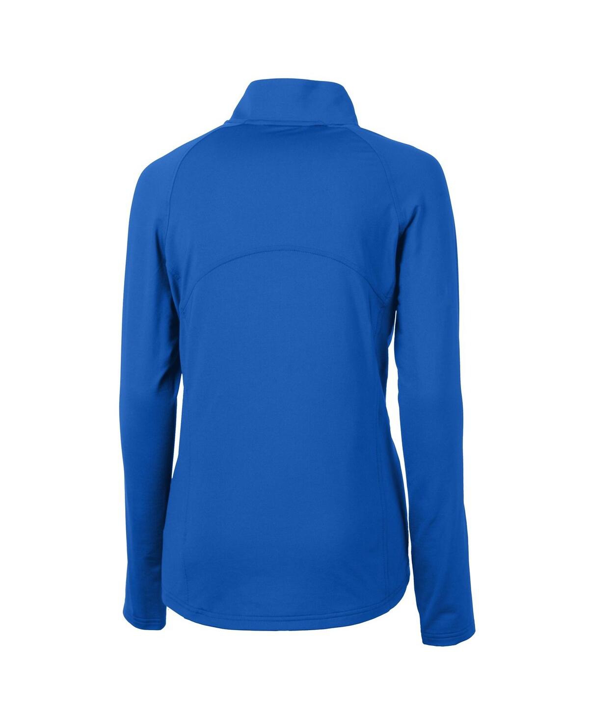 CUTTER & BUCK WOMEN'S FLORIDA GATORS ADAPT ECO KNIT STRETCH HALF-ZIP PULLOVER TOP 