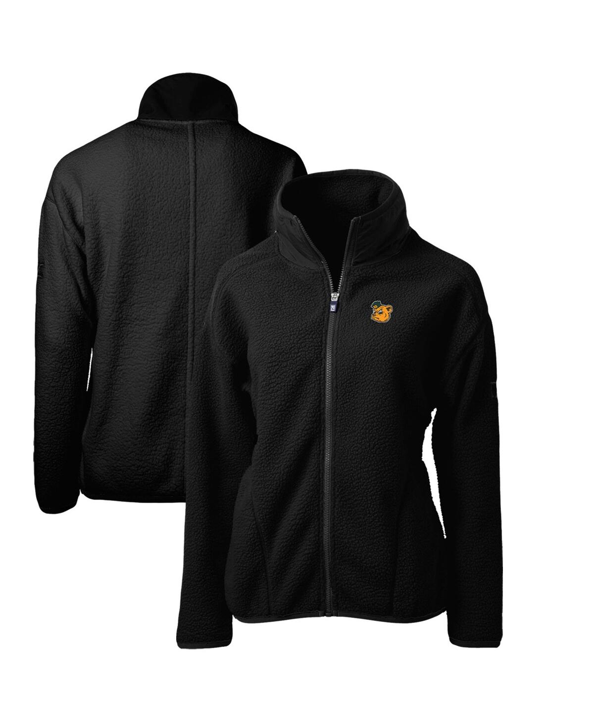 Women's Black Baylor Bears Cascade Eco Sherpa Full-Zip Fleece Jacket - Black
