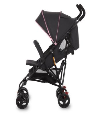 Vista Moonwalk Stroller with Compact Fold & Canopy in Light Gray