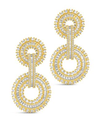 Reese Cubic Zirconia Circle Drop Earrings
