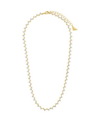 Brigid Staggered Cubic Zirconia Tennis Necklace
