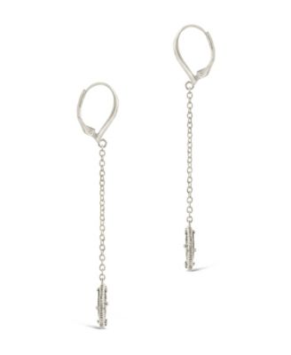 Rose Petal Long Drop Earrings