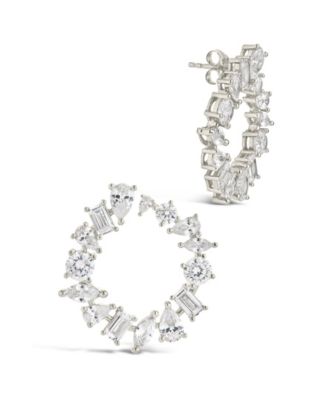 Shania Cubic Zirconia Circle Stud Earrings